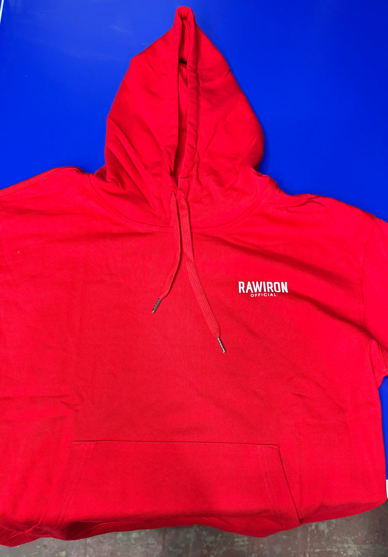 Hoodie Red White Logo