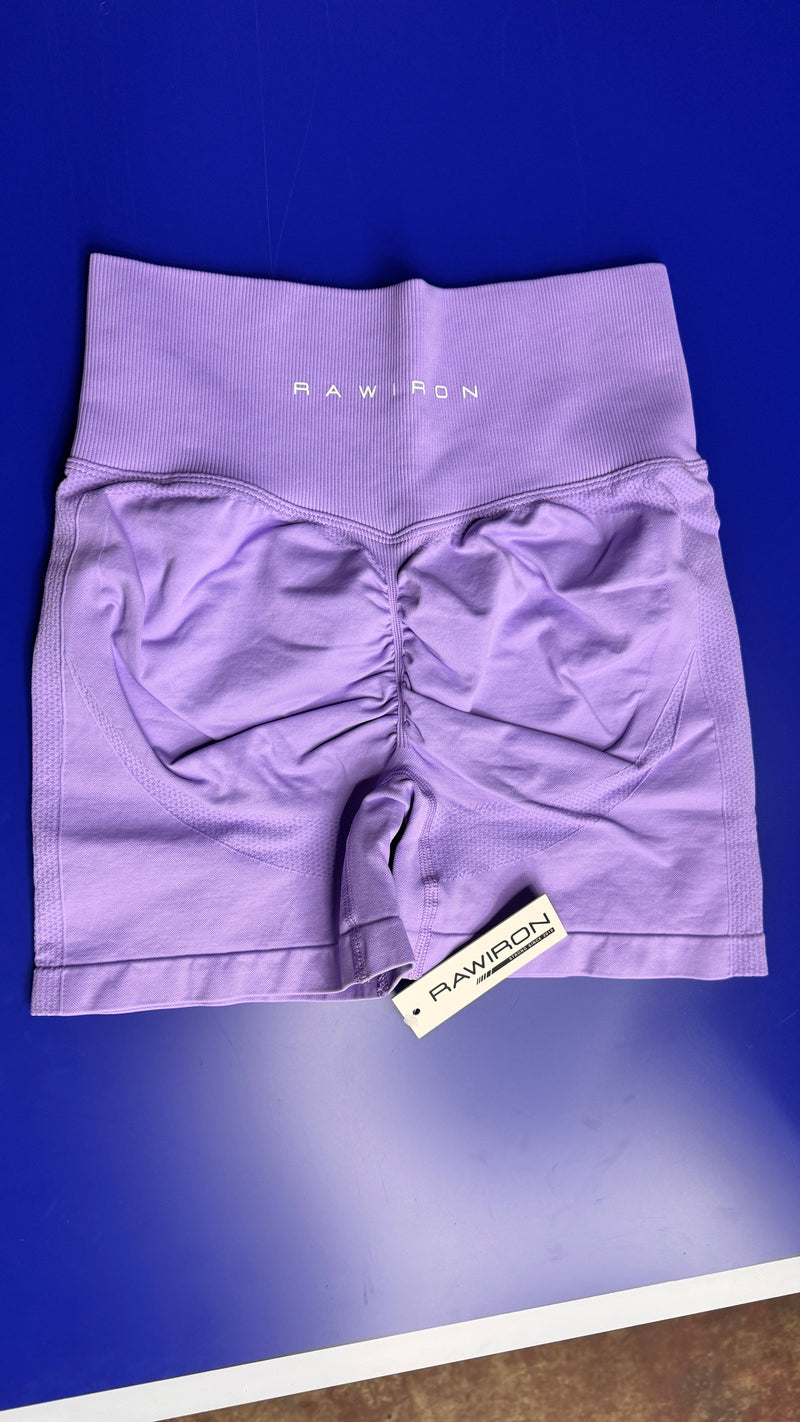 Scrunch Shorts (textured) Lavender Purple