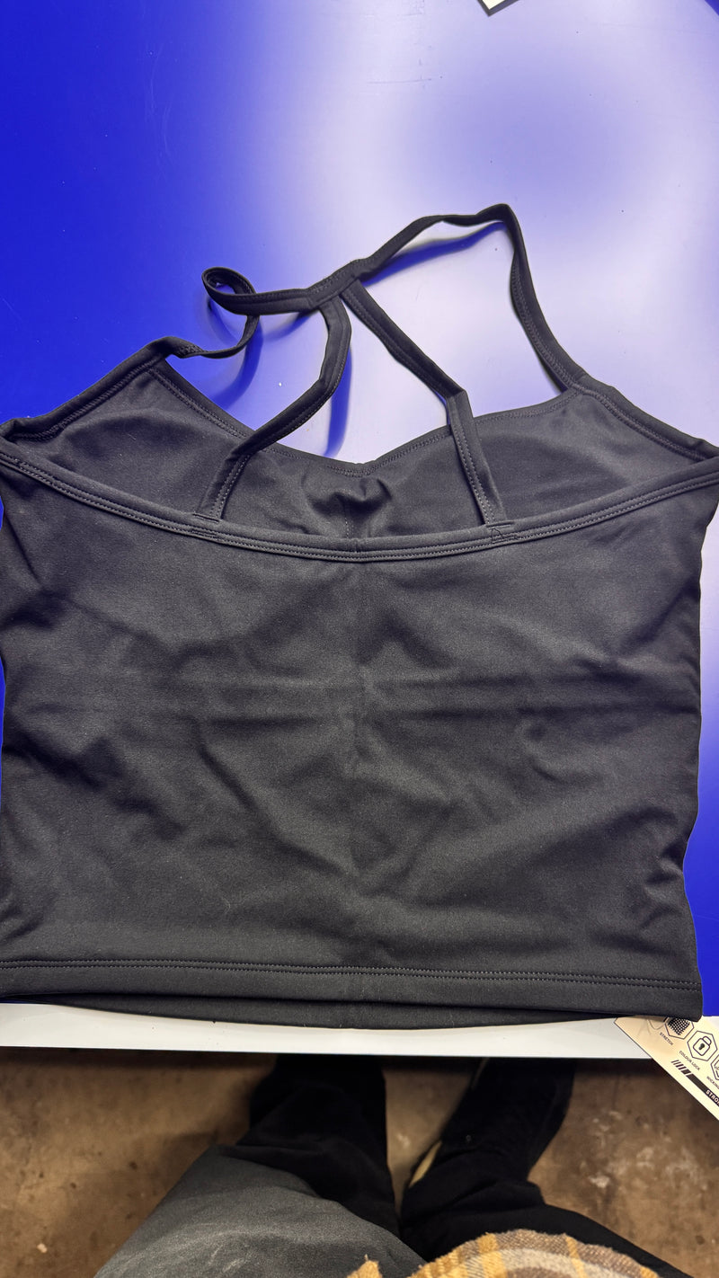 Tank Top Black Back-Strap